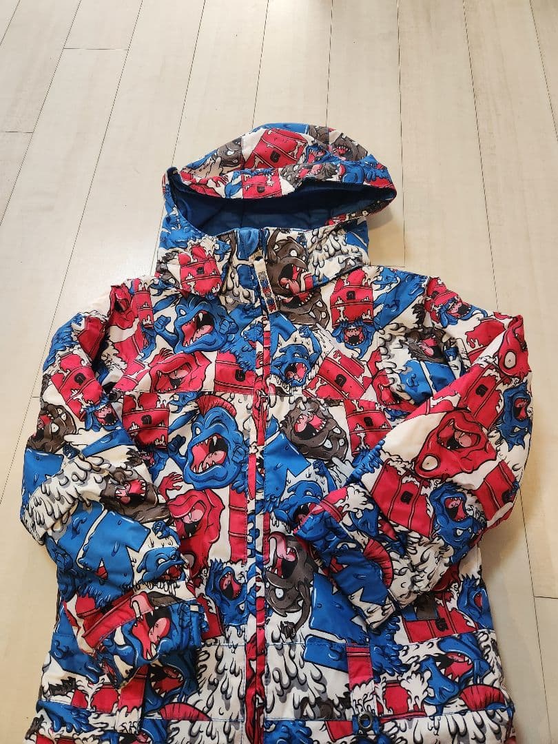 BURTON モンスター柄キッズスキーウェア つなぎ 4Tサイズ