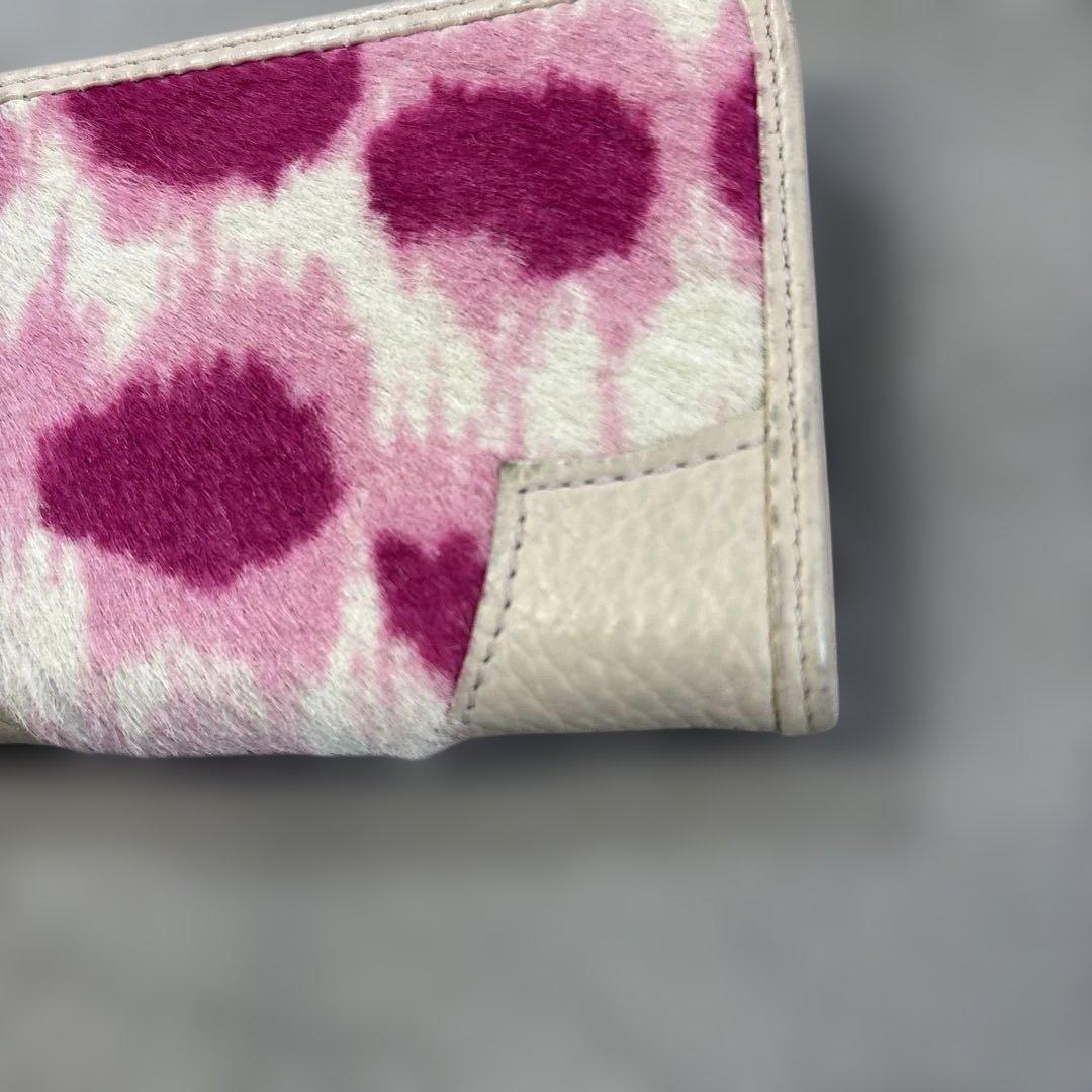 ヴィヴィアンウエストウッド ハラコ キーケース ピンクレオパード