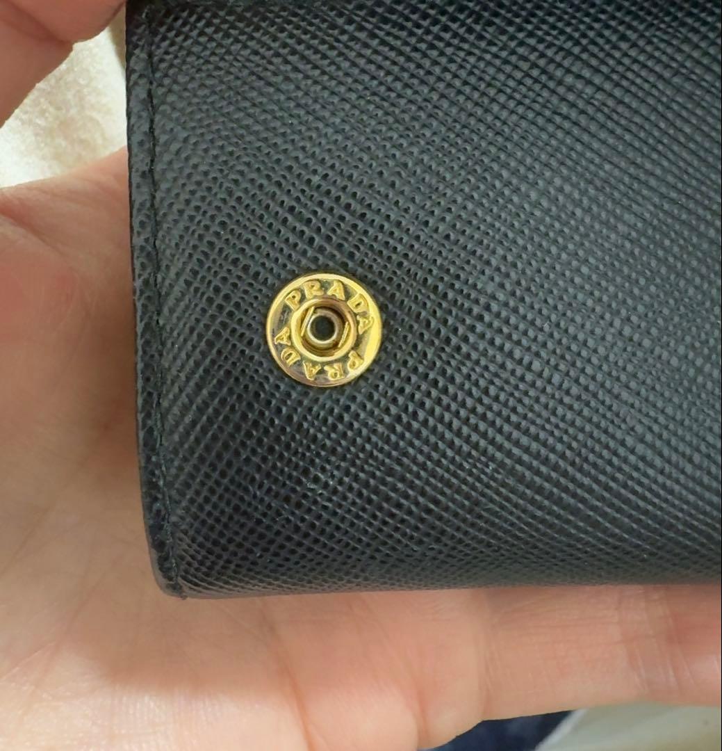 【早い者勝ち】PRADA ブラックリボン レザー キーケース⋆⑅✩*॰¨̮