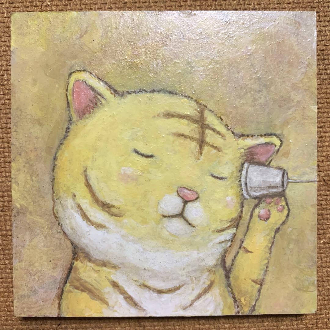 輝夜　自作絵画　虎とねずみ