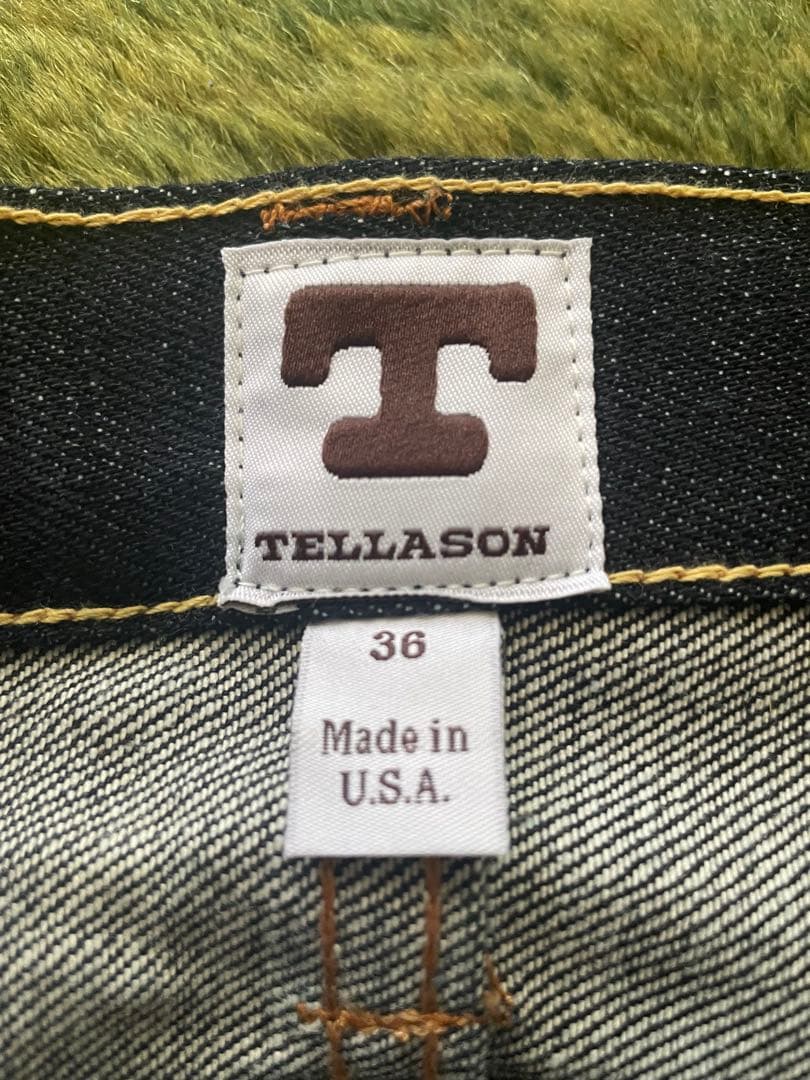 未使用】TELLASON テラソンW36 コーンミルズ社14.75 oz - メルカリ
