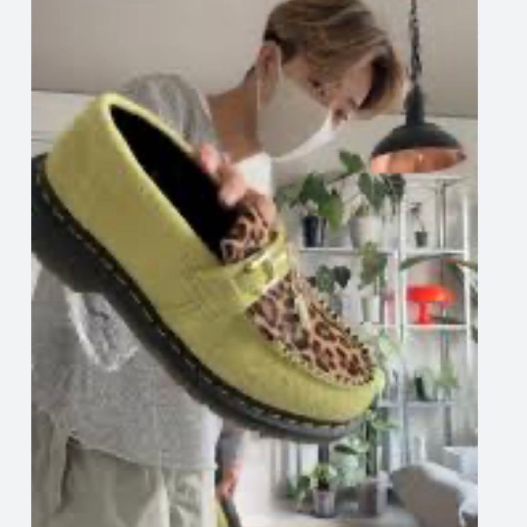 Dr.Martens Adrian Bone ローファー マーチン ヒョウ柄 - メルカリ