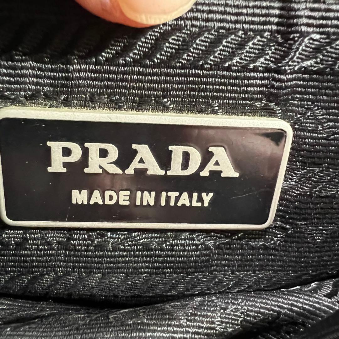 PRADA プラダ ショルダーバッグ ナイロン ブラック NERO 三角プレート