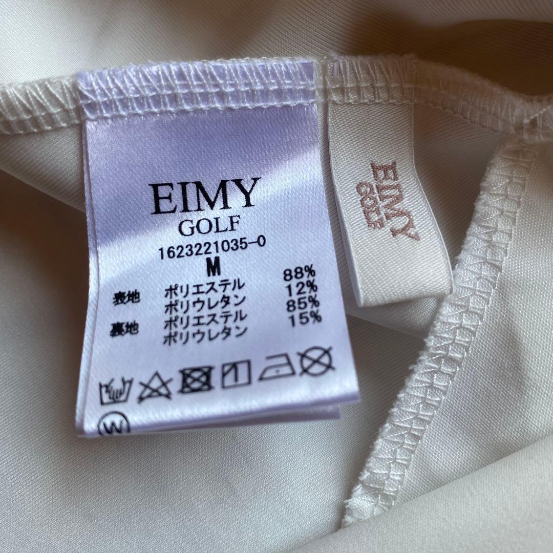美品✨eimy golf ゴルフ　フレアースカートフラワー柄　ピンクM