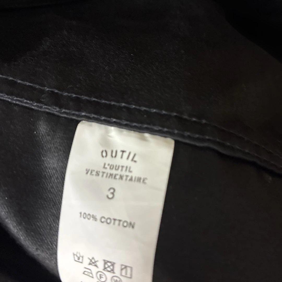 outil manteau miery 3 美品　黒　モールスキンコート