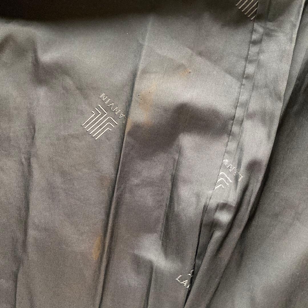 LANVIN ランバン　ステンカラーコート ブラックホワイトチェック　千鳥格子