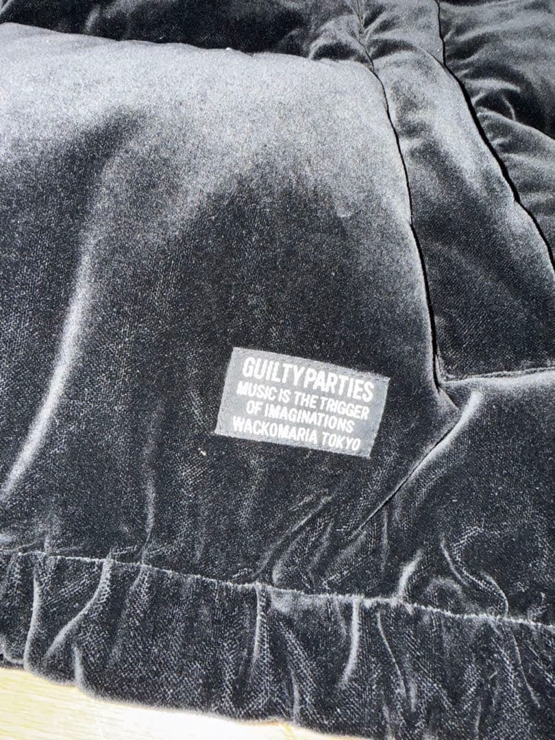 WACKO MARIA ダウンジャケット 黒 ベルベット