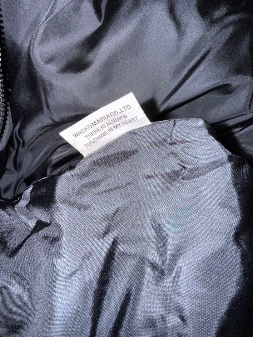 WACKO MARIA ダウンジャケット 黒 ベルベット