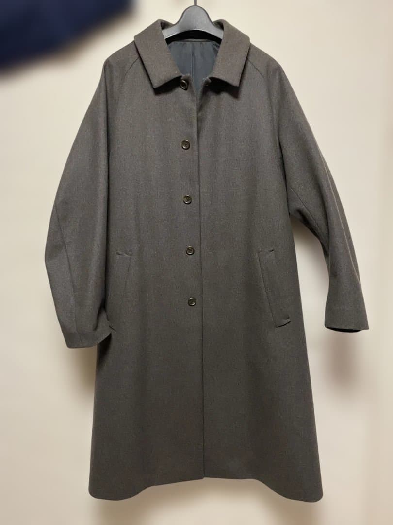 最終値下げ　ATTACHMENT オーバーサイズバルマカーンコート グレー