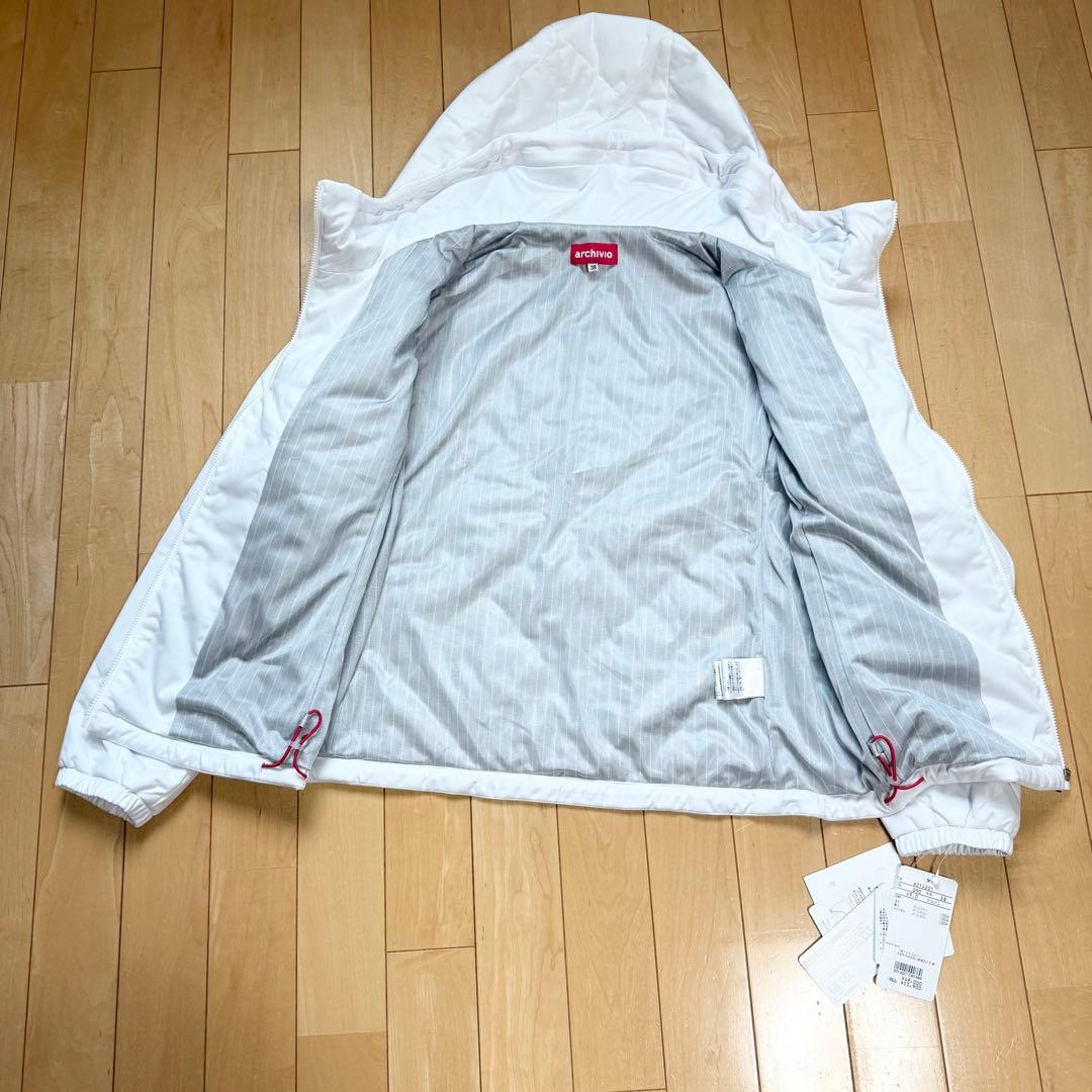 【未使用 タグ付】archivio アルチビオ 白 中綿 ジャケット