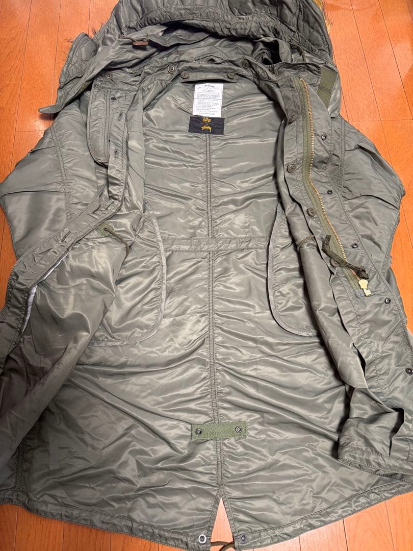 Stussy × Alpha Industries N-3B モッズコート