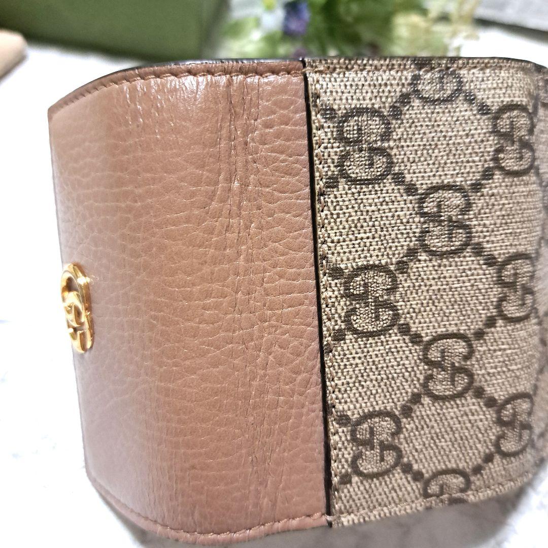 ✨️美品✨️グッチ6連キーケース　バイカラー　ダスティーGGスプリームマーモント