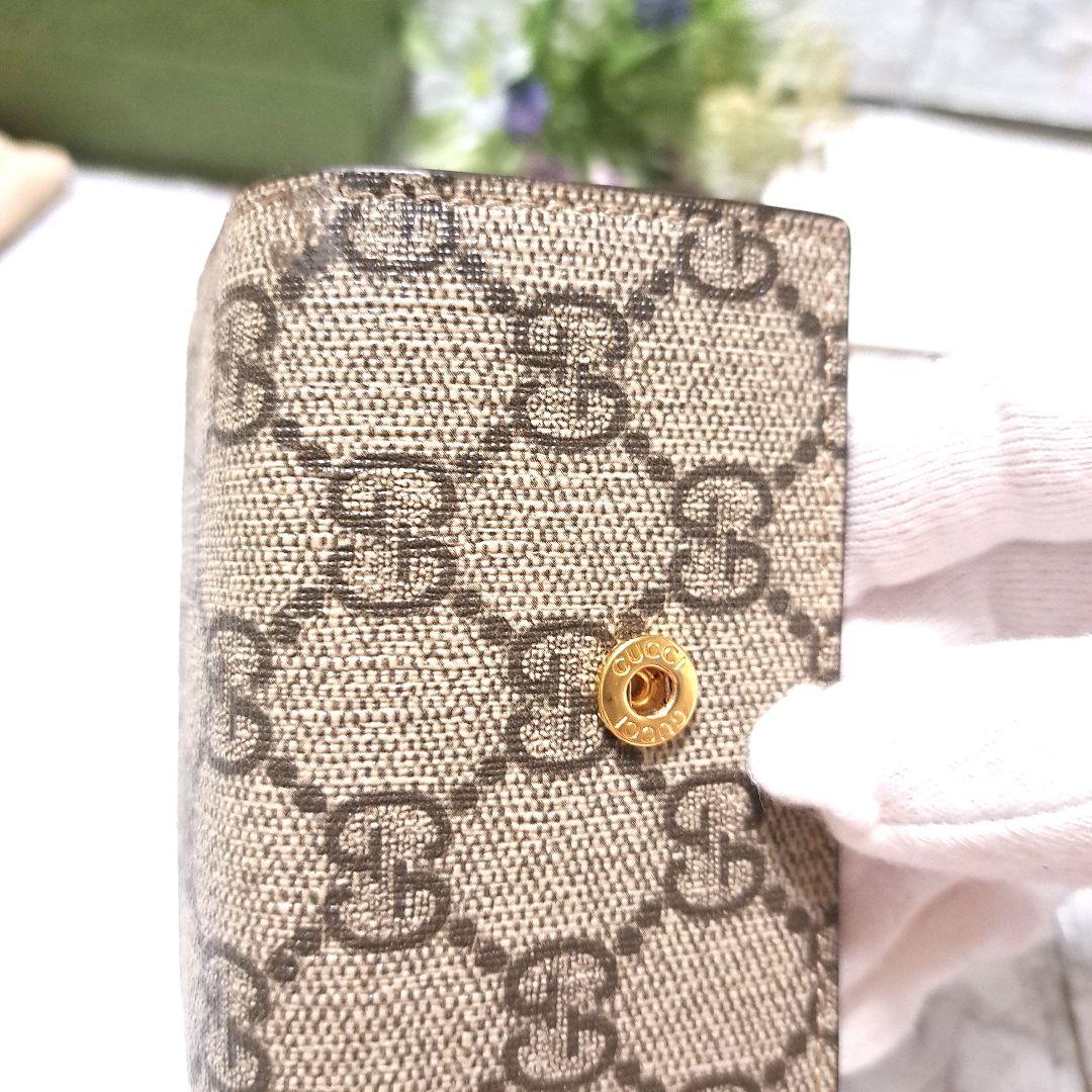 ✨️美品✨️グッチ6連キーケース　バイカラー　ダスティーGGスプリームマーモント