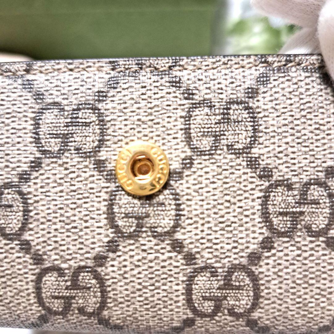 ✨️美品✨️グッチ6連キーケース　バイカラー　ダスティーGGスプリームマーモント