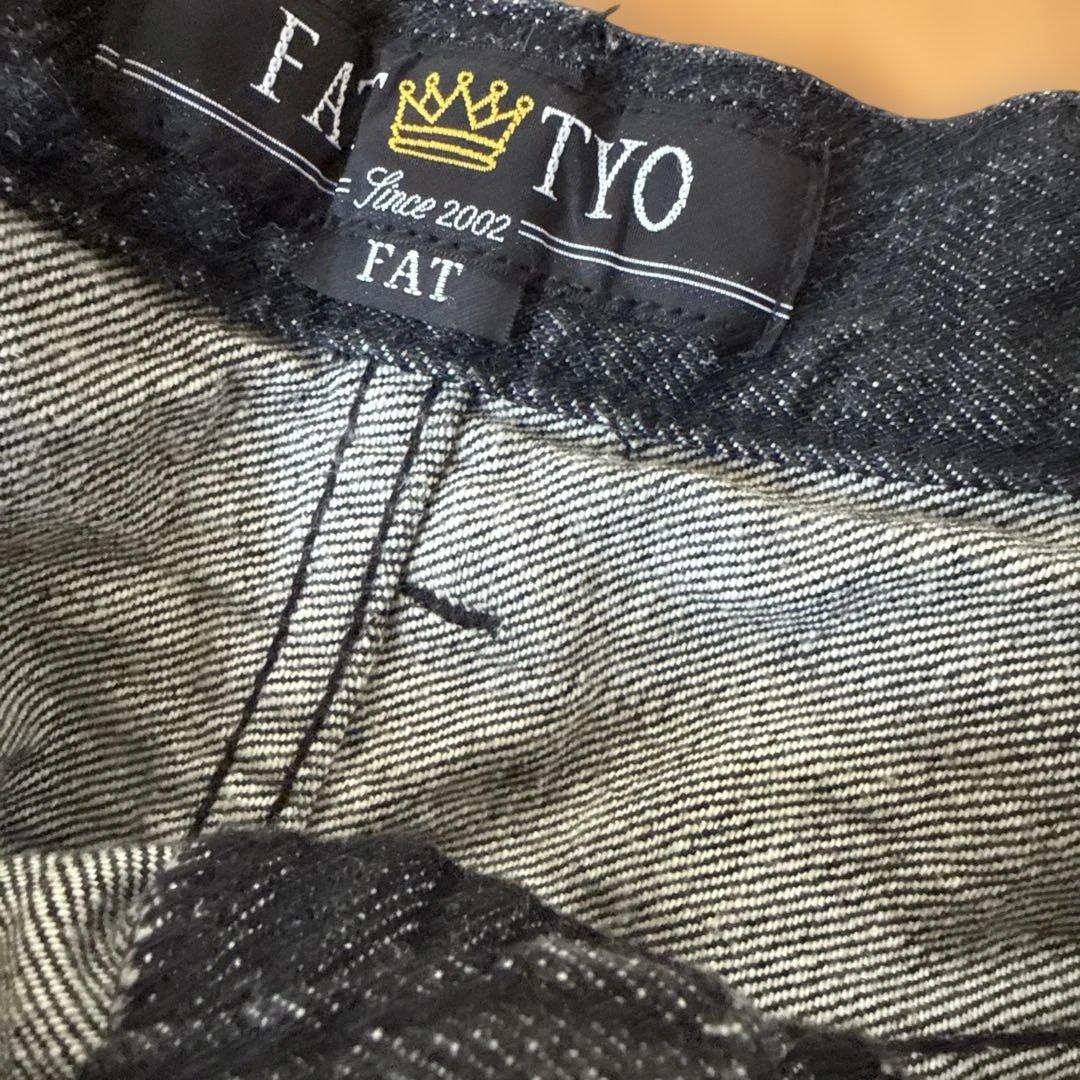 FAT 247 ブラックデニム　インディゴ　テーパード　アーカイブ　裏原　激レア