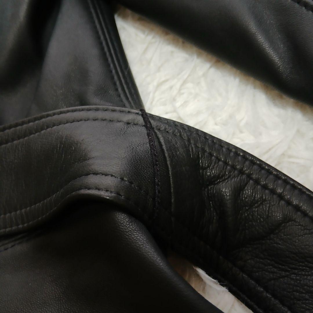 【Theory】現行タグ　オールシープレザー　ロングチェスターコート　ベルト付