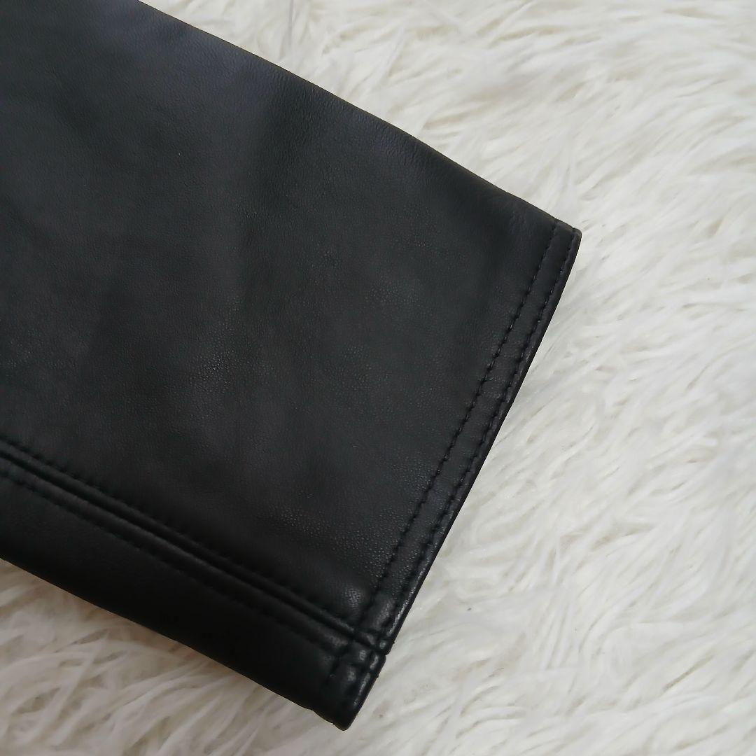 【Theory】現行タグ　オールシープレザー　ロングチェスターコート　ベルト付