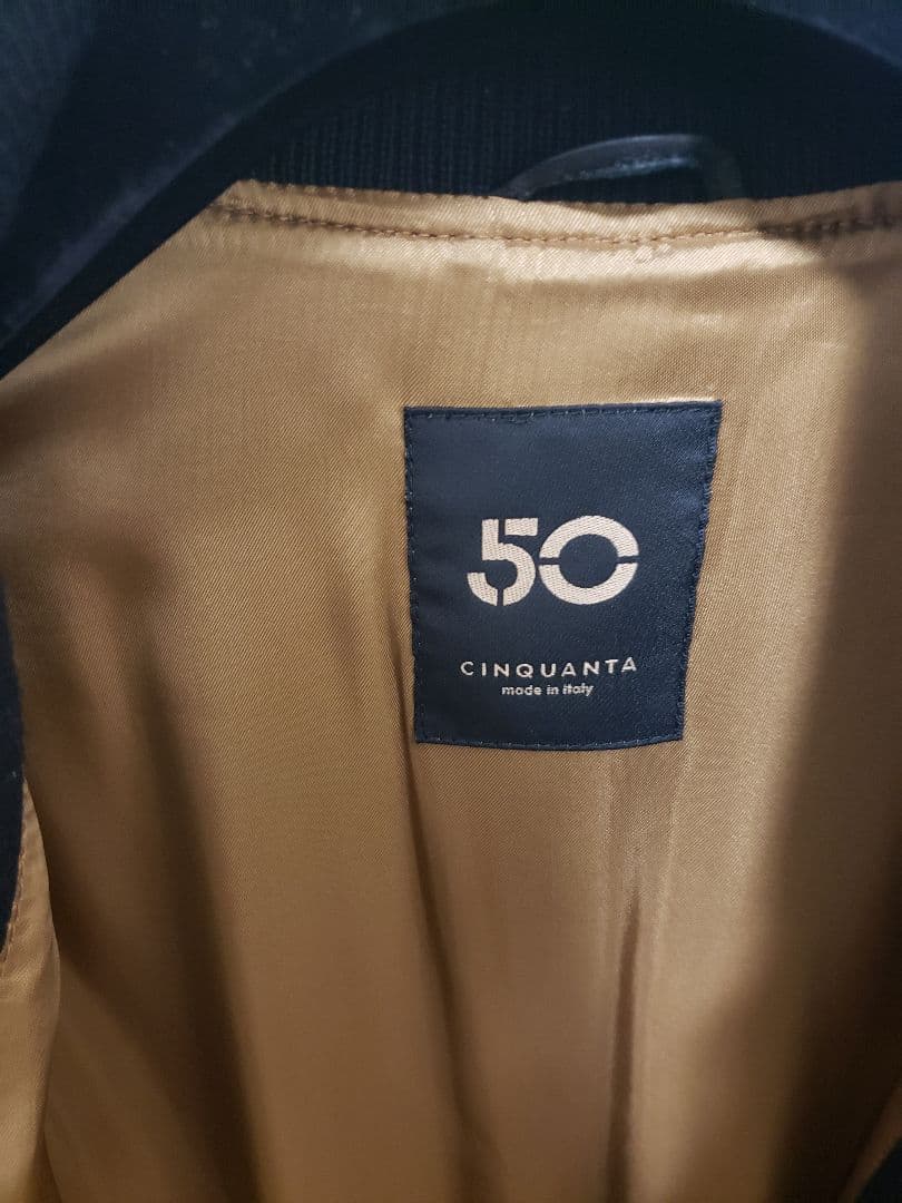 最終値下　CINQUANTA スタジャン46 黒 　美品