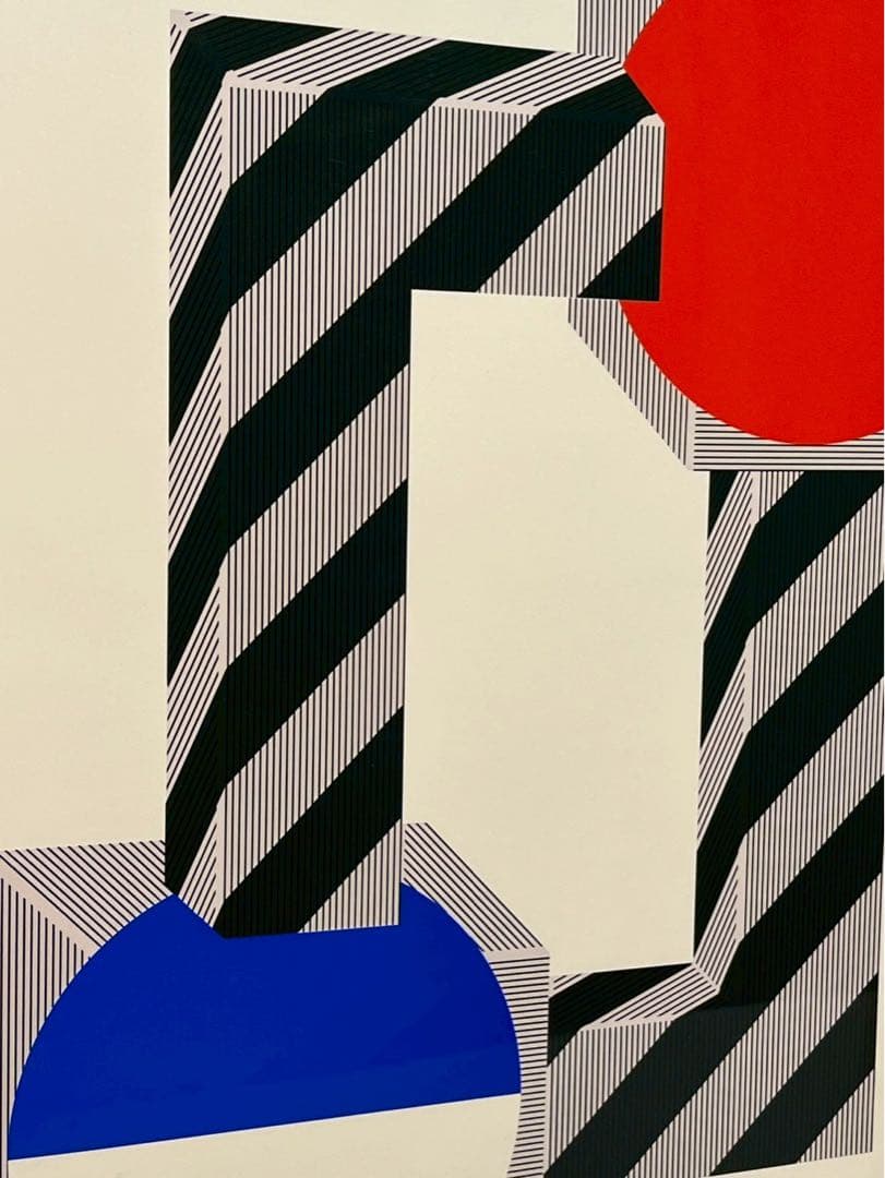 菅井汲《ゲストⅡ》 1980年シルクスクリーンEd150｜作家直筆サイン入り