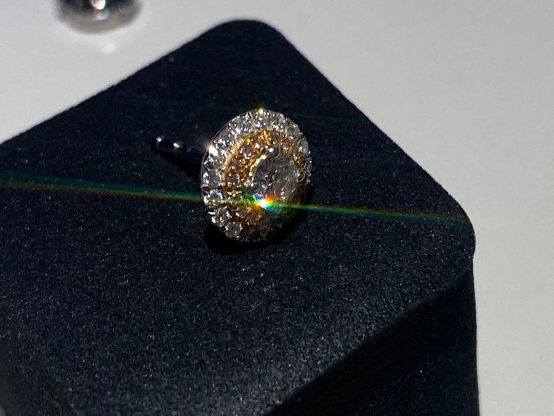 定価100万以上　ティファニーピアス　プラチナ950 ピンクダイヤモンド