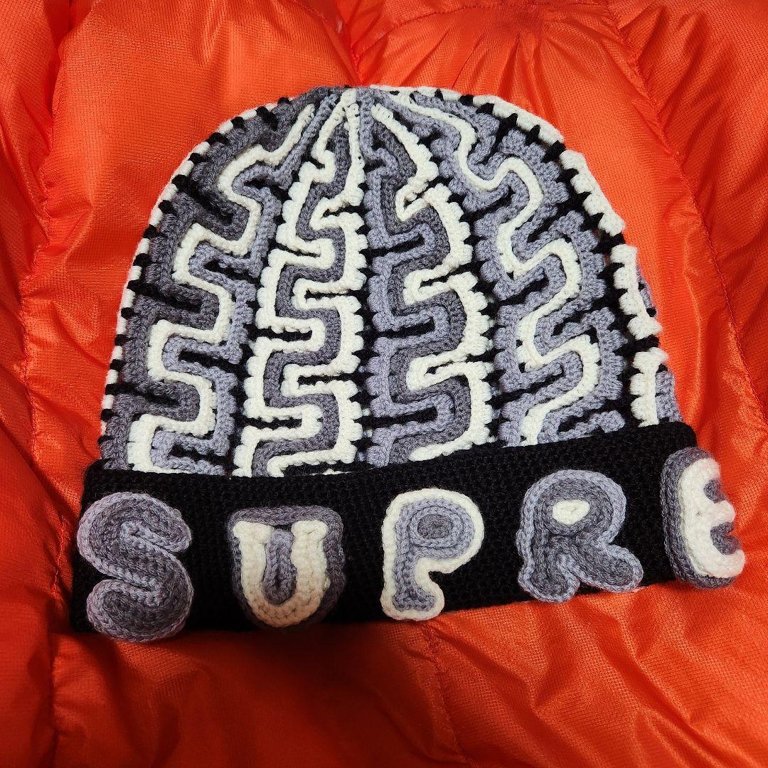 帽子 Supreme Yarn Applique Beanie \"Black\"