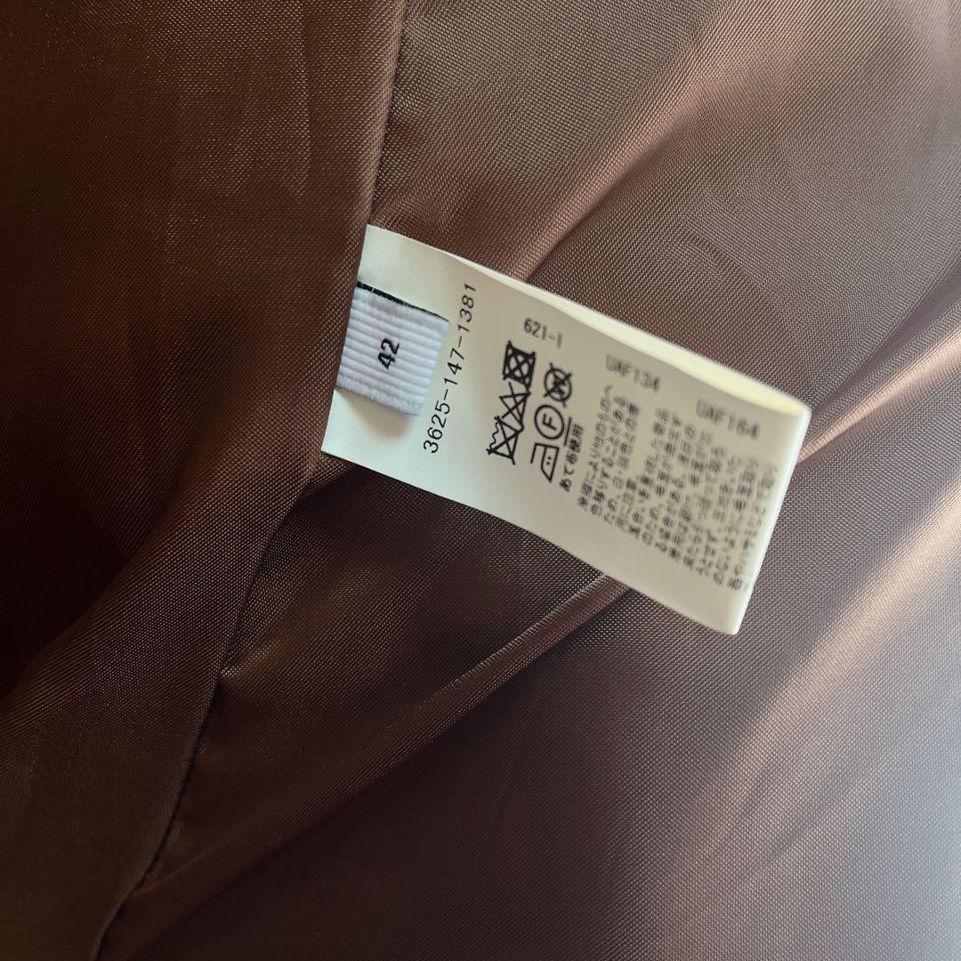 美品☆グリーンレーベルリラクシング アンゴラ ロングコート キャメル