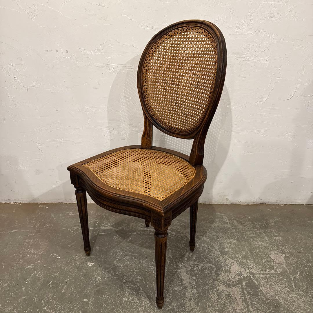 ヴィンテージ　ダイニングチェア　カフェチェア　ラタンチェア　1