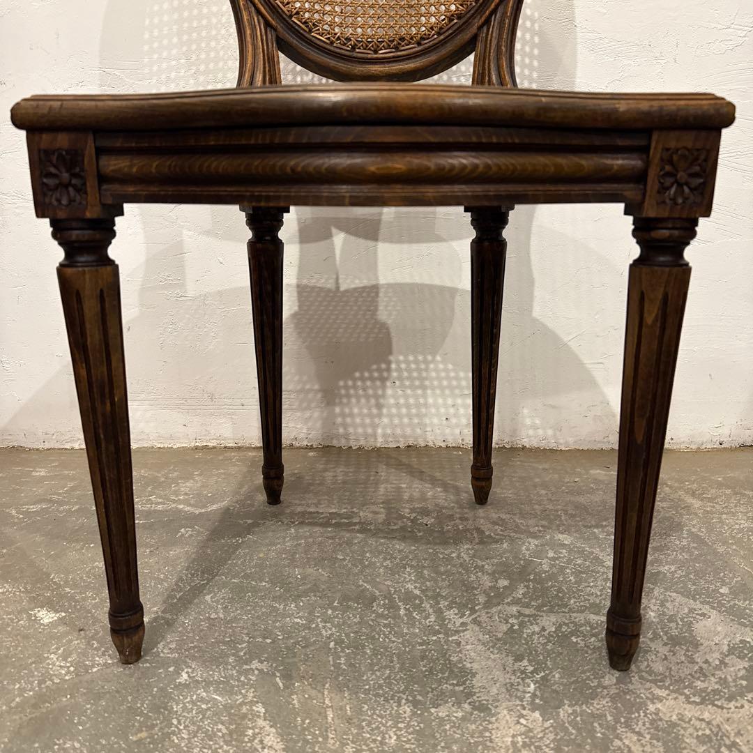 ヴィンテージ　ダイニングチェア　カフェチェア　ラタンチェア　1