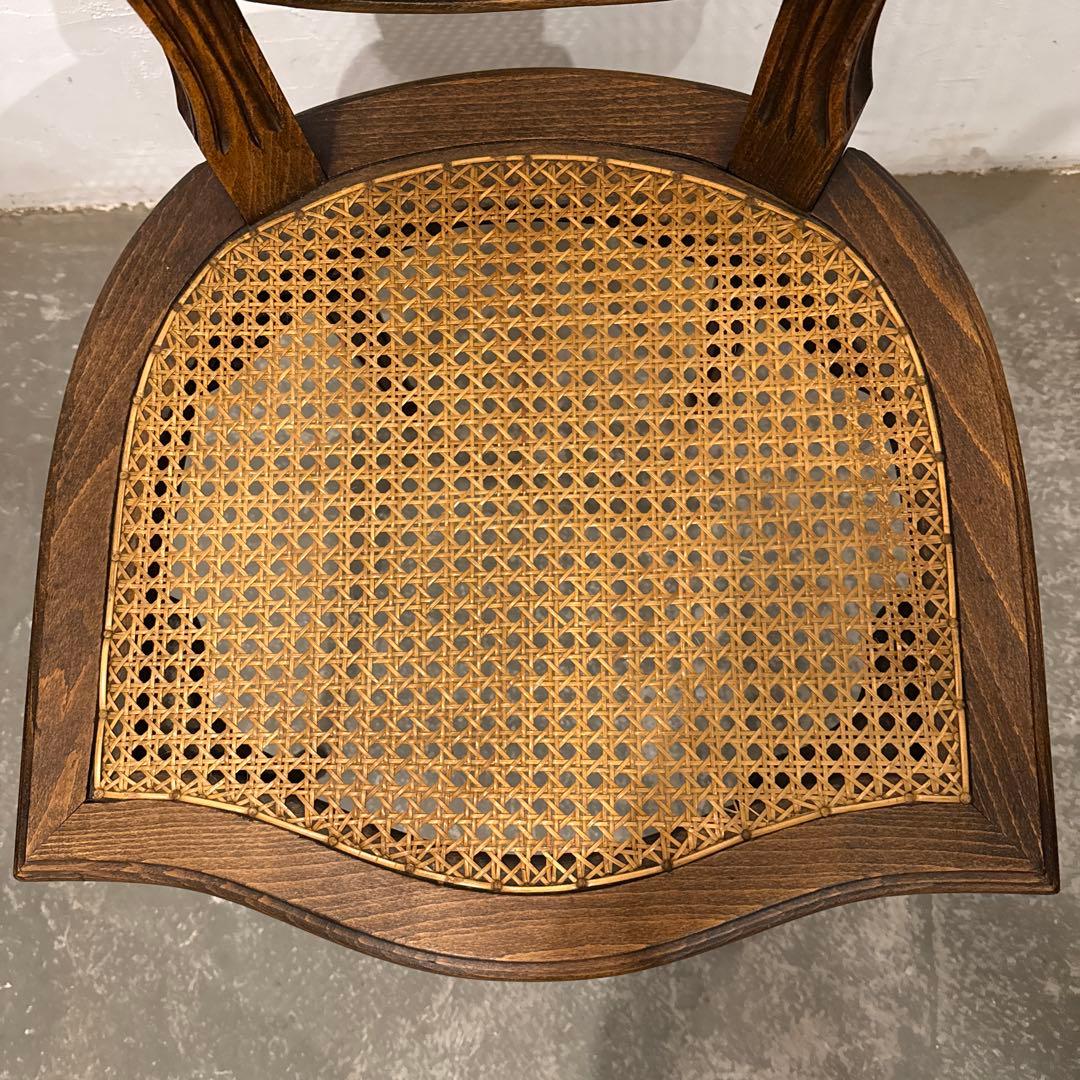 ヴィンテージ　ダイニングチェア　カフェチェア　ラタンチェア　1