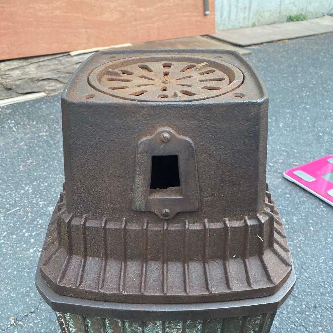 光鱗　薪ストーブ 石炭ストーブ　昭和レトロ