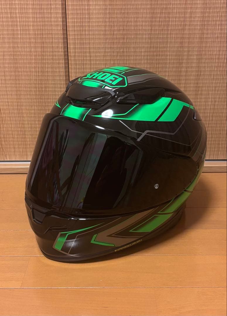 SHOEI Z-8フルフェイスヘルメット ブラック/グリーン SHOEI Z-8 PROLOGUE【ゼットエイト プロローグ】ブラック/グリーン(TC