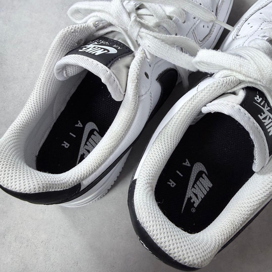 ナイキ エアフォース1 NIKE ホワイト ブラック 白黒 人気 24cm