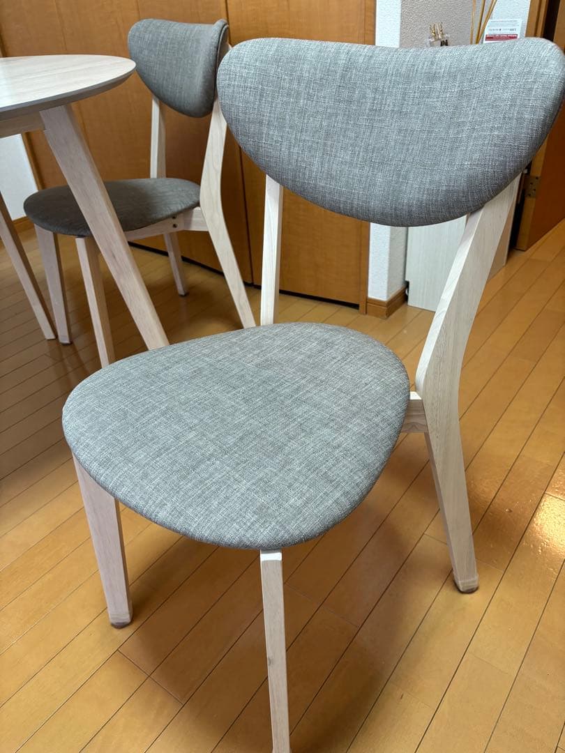 大阪市内引き取り限定 【24年3月購入】LOWYA北欧風ダイニングテーブルセット