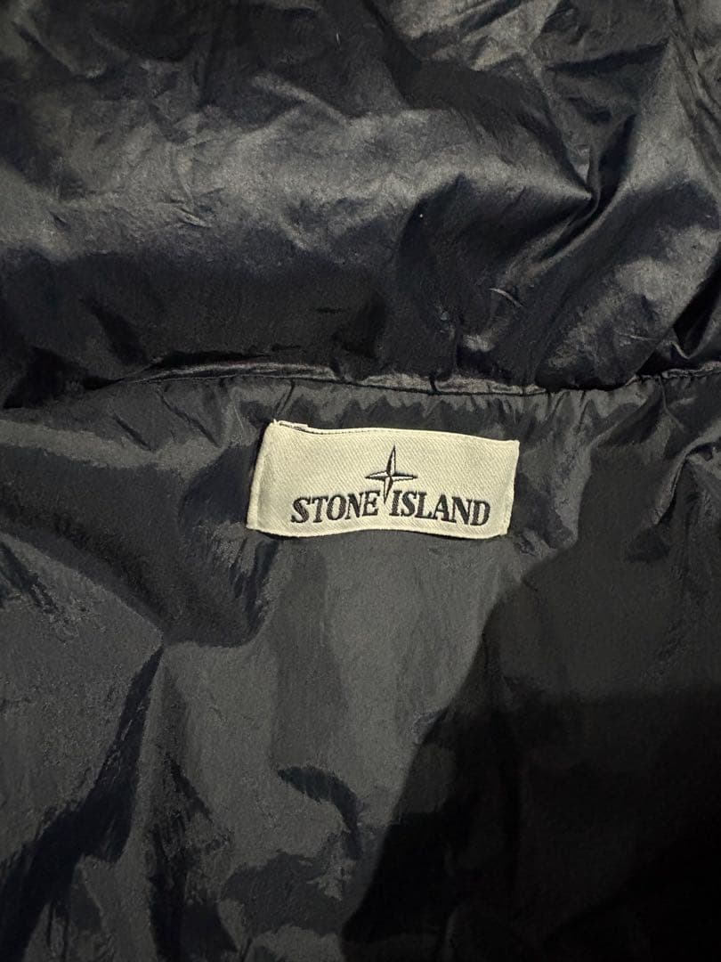 専用　STONE  down hoodie dark navy
