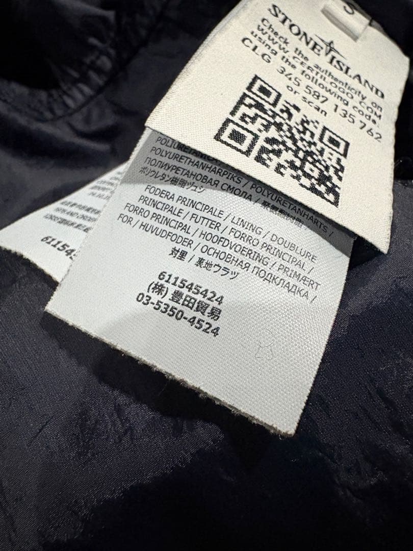 専用　STONE  down hoodie dark navy