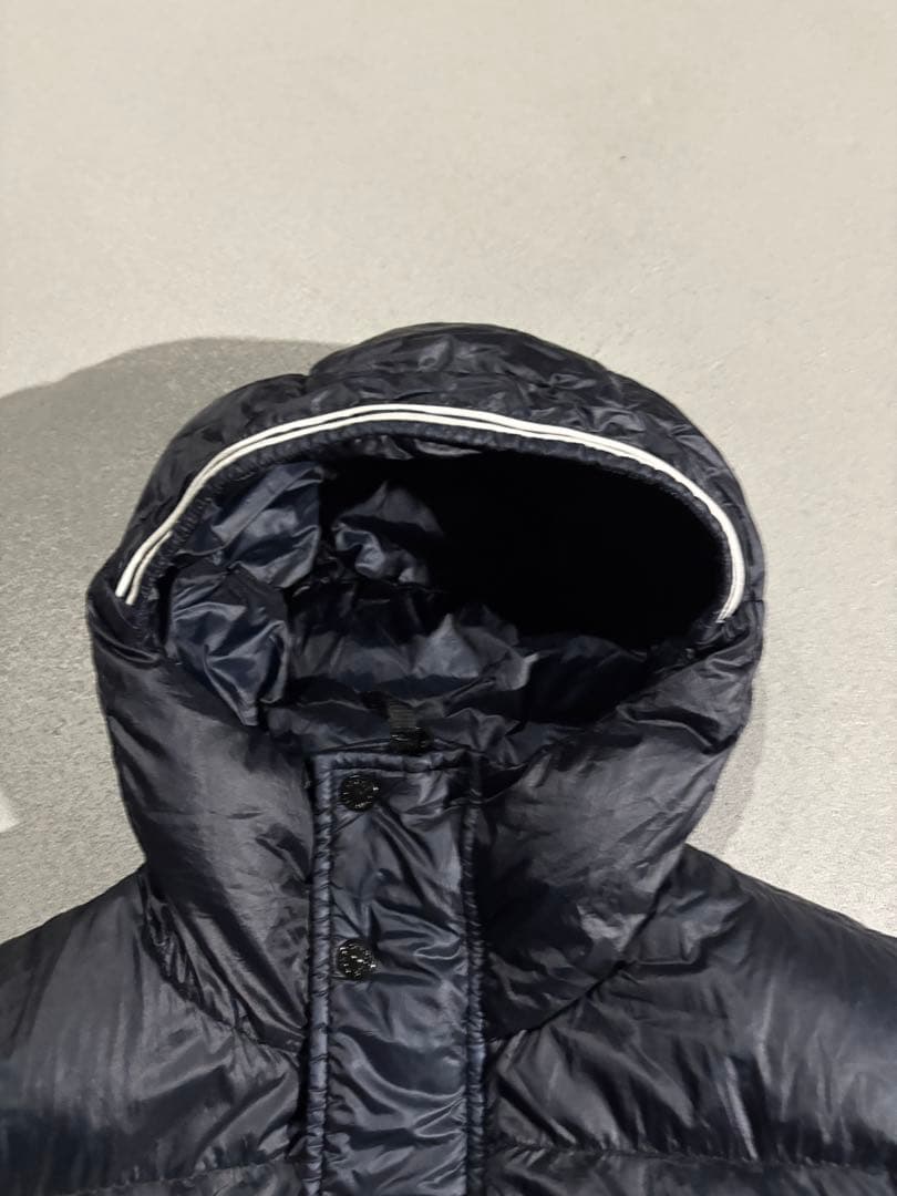 専用　STONE  down hoodie dark navy
