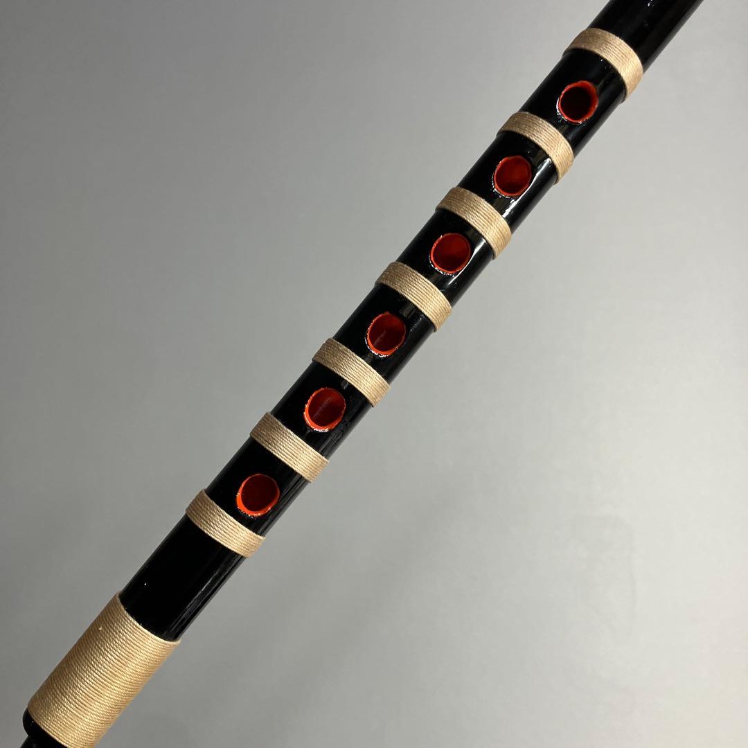 【入門】神楽笛リコーダー式（古典調篠笛、囃子笛）CMRX-113 総巻　咥え笛
