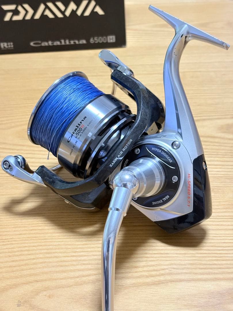 ダイワ 12キャタリナ6500H PE6号付き☆6500Hスペアスプール付属