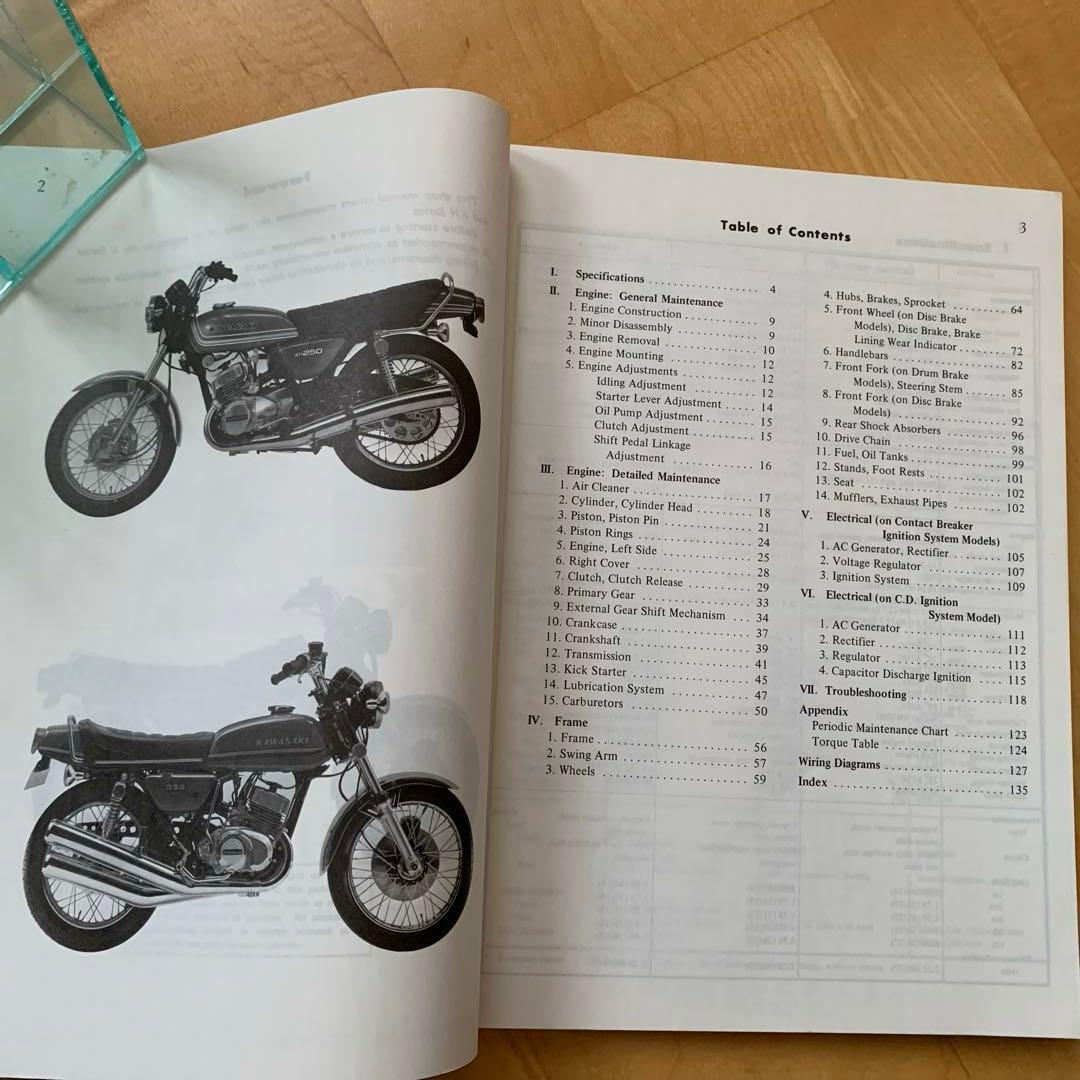 Kawasaki KH(S) Series ショップマニュアル　カワサキ