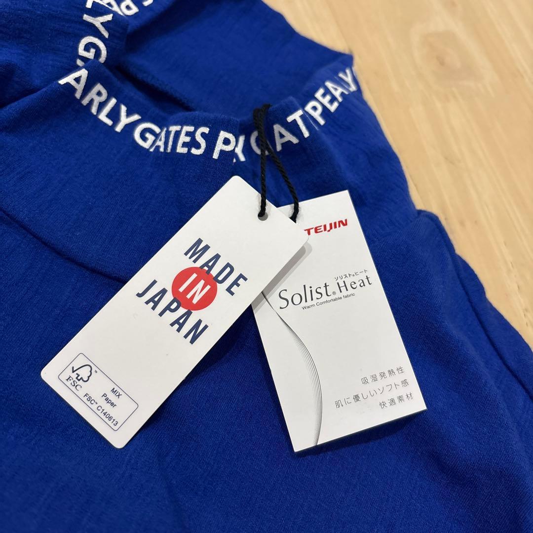 パーリーゲイツ☆新品 吸湿発熱 ソリストヒート ベア天 ハイネックカットソー