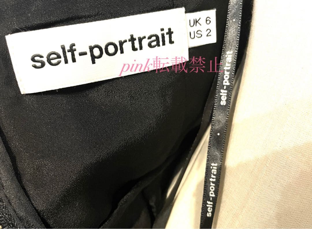 self portrait 美シルエット　レース　ワンピース