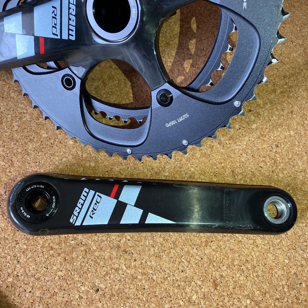 スラムレッド クランクセット ブラックエディション限定品53/39.172.5