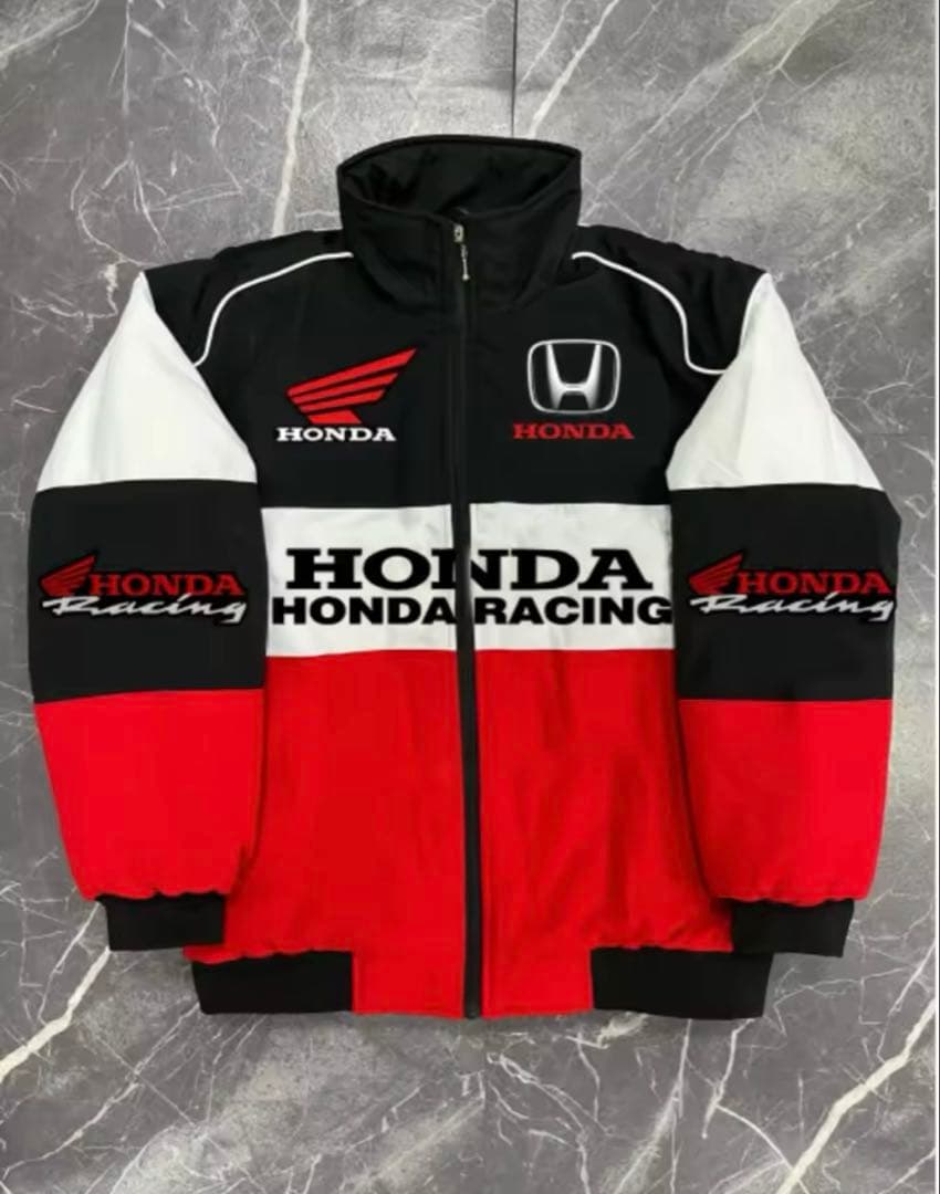 1月までの出品HONDA RACINGジャケット Mサイズ 赤 - メルカリ