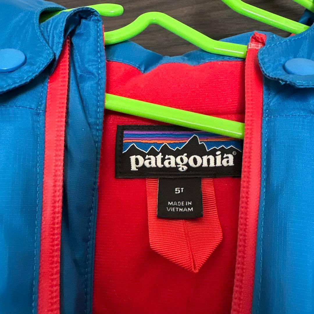 patagonia 子供用ウェア 5T 青/グレー