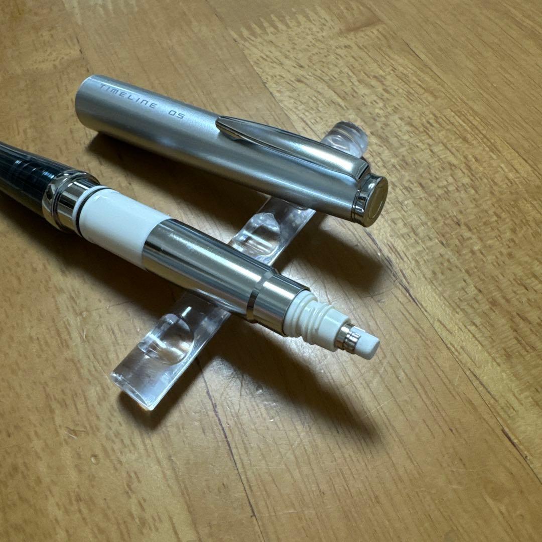 廃盤 パイロット タイムライン シャーペン 0.5mm プラチナシルバー