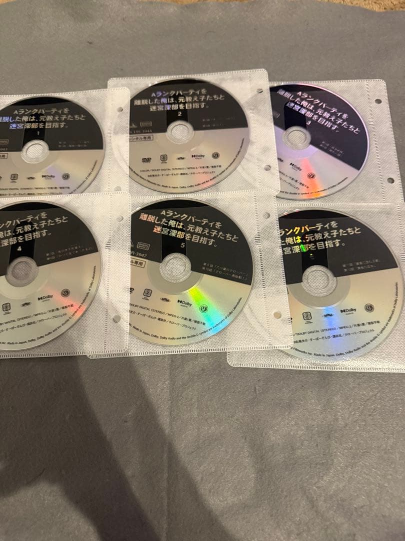 Aランクパーティを離脱した俺は元教え子たちと迷宮深部を目指す。 DVD 全6巻