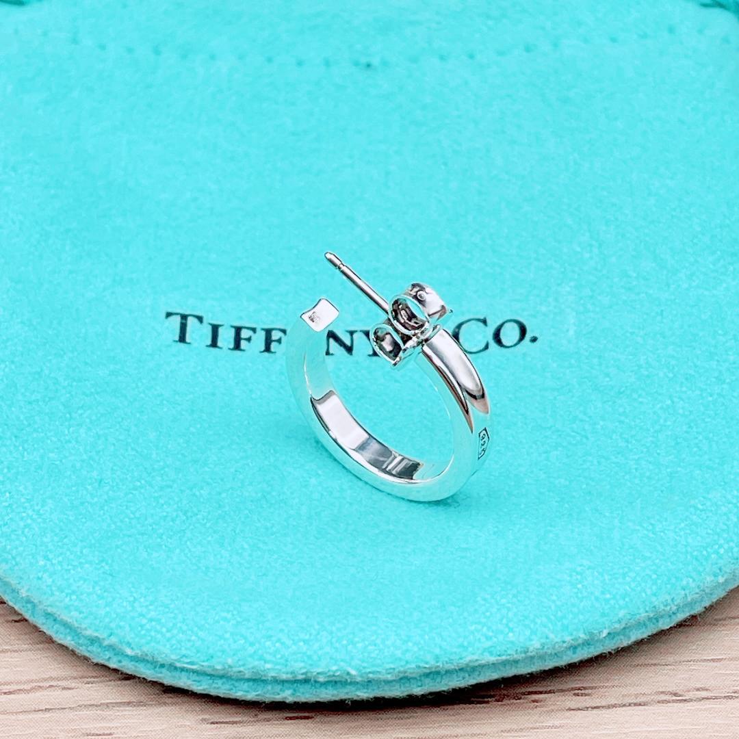 ◇ティファニー◇新品仕上済 1837 スモール フープピアス 925 2.21g