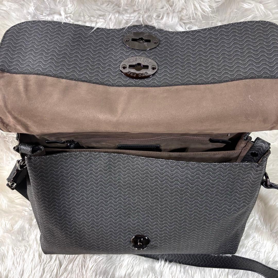 美品✨ザネラート ポスティーナ ショルダーバッグ 黒 ブラック