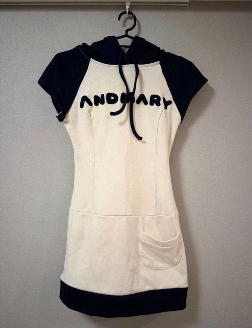 ワンピース ANDMARY Mary logo mini dress black