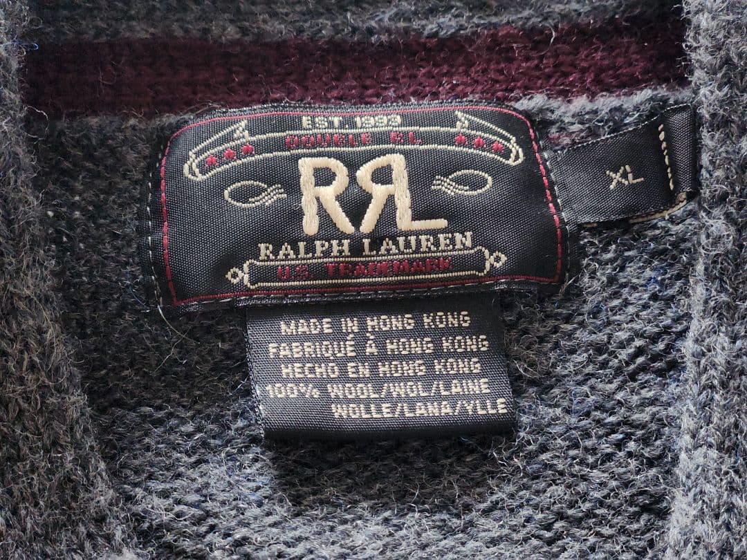 90s RRL “三ツ星” Knit Sweater XL